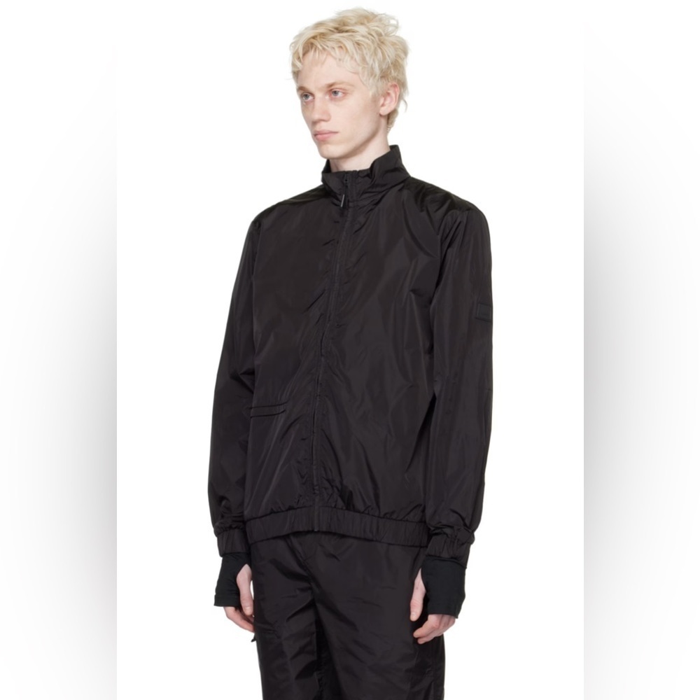 NWT [Rains] Unisex Track Jacket in Black - Picture 4 of 11